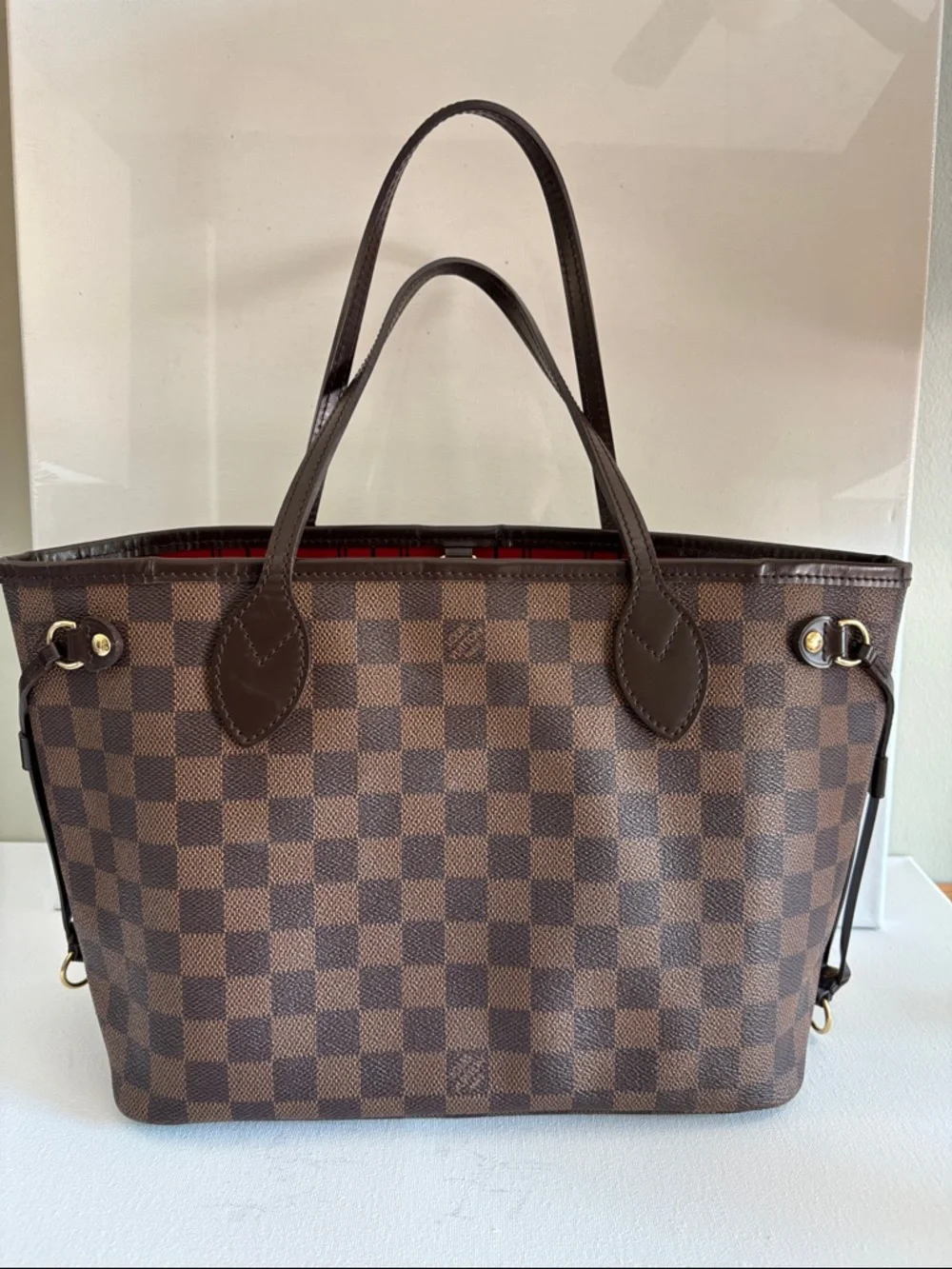 Louis Vuitton Brown Checkered Canvas Tote - Picture 2 of 16